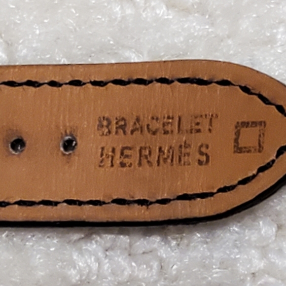 SOLD Authentic Hermes Shiny Porosus Crocodile 26mm SS - Picture 4 of 10